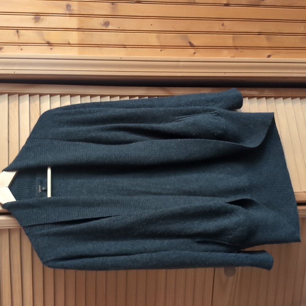 Quince Mongolian Cashmere Open Cardigan Sweater -M